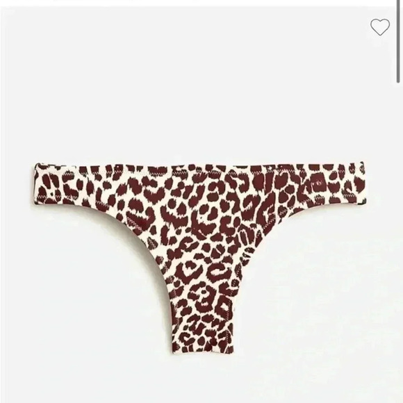 New with tags J crew brown animal print leopard cheetah print bikini bottom - Picture 1 of 6